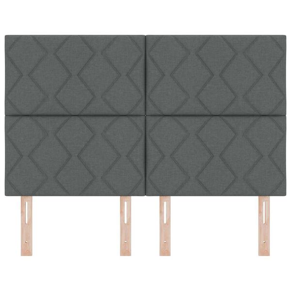 vidaXL Vzglavje Temno siva 160 cm blago