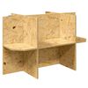 vidaXL Osnova za terarij Rjava 80 x 50 x 50 cm OSB