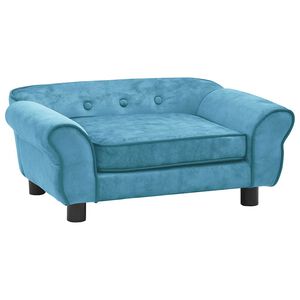 vidaXL Pasji kavč turkizen 72x45x30 cm iz pli&scaron;a