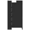 vidaXL Omarica za čevlje črna 52x37,5x100 cm inženirski les