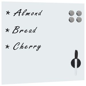 vidaXL Stenska magnetna tabla iz stekla 40x40 cm