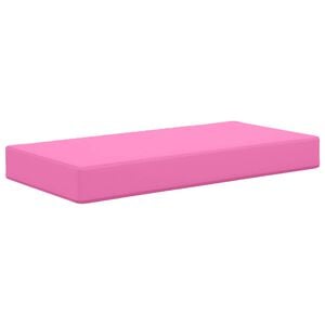 vidaXL Zunanja sedežna blazina 100% poliester Roza 80 x 40 x 8 cm