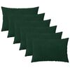vidaXL Prevleka za blazino 6 pcs HEERLEN Temno zelena 50 x 70 cm Žamet