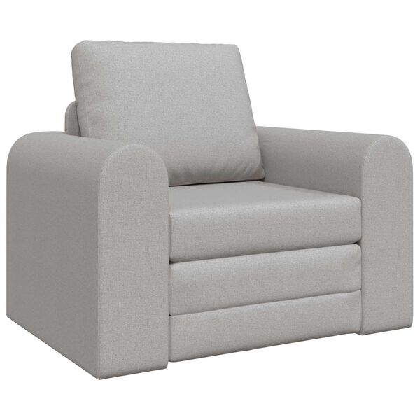 vidaXL Sofa postelja Oblačno siva 98 x 71 x 83 cm blago