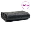 vidaXL Ponjava antracit 5x5 m 650 g/m²