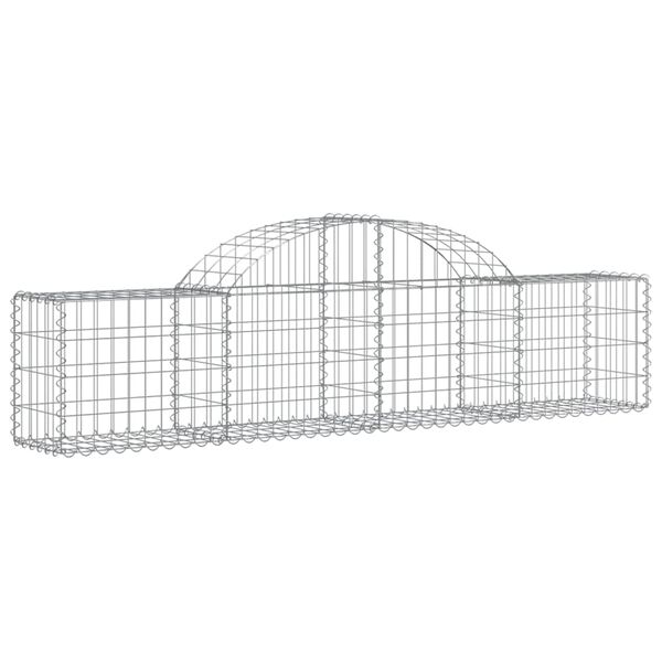 vidaXL Obokane gabion ko&scaron;are 3 kosi 200x30x40/60 cm pocinkano železo