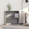 vidaXL Knjižna omara 2-nadstropna betonsko siva 80x30x76,5 cm