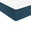 vidaXL Box spring postelja z vzmetnico temno modra 80x200 cm žamet