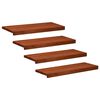 vidaXL Stopnice 4 kos 80 x 30 x 2 cm Rjava Trda bukovina