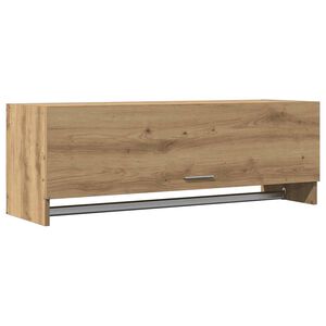 vidaXL Garderobna omara artisan hrast 100x32,5x35 cm inženirski les