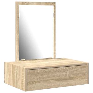 vidaXL Toaletna mizica Rjava 60 x 40 x 70 cm Inženirski les