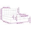 vidaXL Otomanski posteljni okvir z vzmetnicami moder 200x200cm žamet