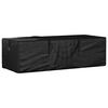 vidaXL Torba za shranjevanje vrtnih blazin črna 135x40x55cm polietilen