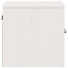 vidaXL Stenska omarica bela 31,5x30x30 cm trdna borovina