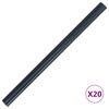 vidaXL Vrtno platno PVC 35x0,19 m mat temno sivo