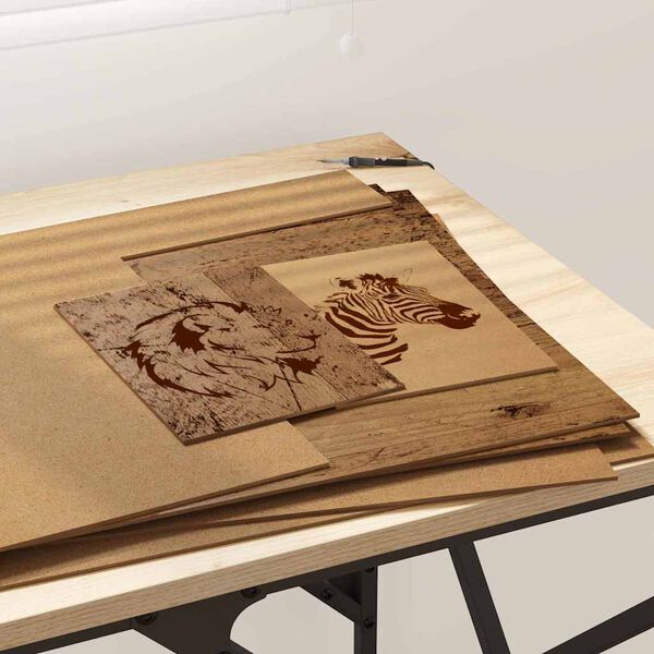 vidaXL Dekorativni paneli 50 pcs Star les 40 x 60 x 0.3 cm