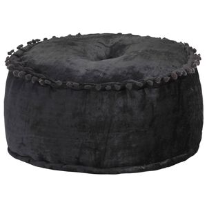 vidaXL Okrogel tabure iz žameta 40x20 cm antraciten