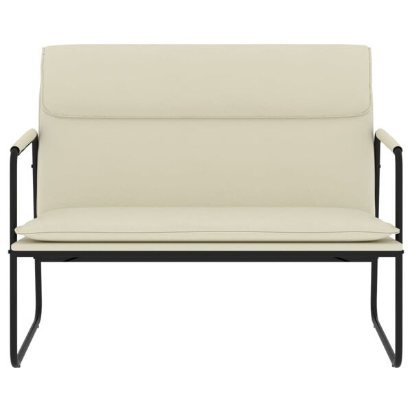 vidaXL Klop krem 100x64x80 cm umetno usnje