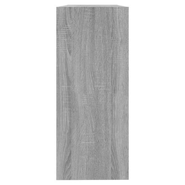 vidaXL Knjižna omara/pregrada siva sonoma 100x30x72 cm