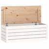 vidaXL &Scaron;katla za shranjevanje bela 89x36,5x33 cm trdna borovina