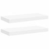 vidaXL Stenske police 2 kosa bele 50x23,5x3,8 cm MDF