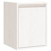 vidaXL Stenska omarica bela 30x30x40 cm trdna borovina