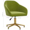 vidaXL Vrtljiv pisarni&scaron;ki stol svetlo zelen žamet