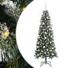 vidaXL Umestno božično drevo Zelena 180 cm PVC, plastika in jeklo