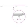 vidaXL Nosilec tarpa za prikolice 3 pcs srebrna 130-210 cm Aluminij