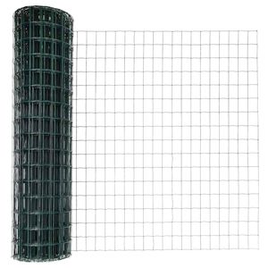 vidaXL Ograja z varjeno žico 10 x 1 m (&Scaron; x V) Jeklo s PVC premazom