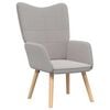 vidaXL fotelj Svetlo siva 62 x 67 x 95,5 cm Sherpa tkanina