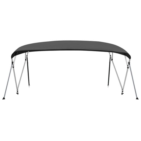 vidaXL Bimini tenda s 4 loki antracitna 243x(230-244)x137 cm