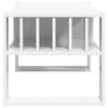 vidaXL Klubska miza Bela 92 x 49,5 x 45 cm Konstruiran les