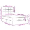 vidaXL Otomanski posteljni okvir z vzmetnico rjav 120x190 cm blago