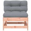 vidaXL Sredinski kavč z blazinami trden les douglas