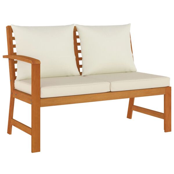 vidaXL Vrtna jedilna garnitura 7-delna z blazinami trden akacijev les