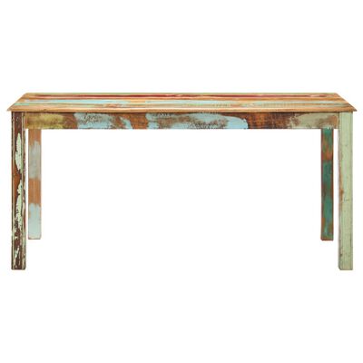 vidaXL Jedilna miza iz trdnega predelanega lesa 160x80x76 cm