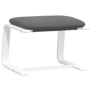 vidaXL Stolček za noge temno siv 51x41x40 cm blago
