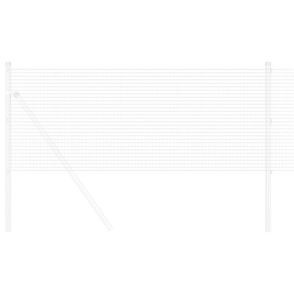 vidaXL Ograja z varjeno žico srebrna 0.8 x 50 m Jeklo