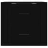 vidaXL Stenska nočna omarica črna 50x36x47 cm