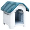 vidaXL Pasja uta modra 59x75x66 cm polipropilen