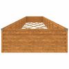 vidaXL Vrtna visoka greda 770x100x36 cm corten jeklo