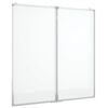 vidaXL Magnetna tabla zložljiva 100x100x1,7 cm aluminij