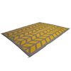 Bo-Camp Zunanja preproga Chill mat Flaxton 2,7x2 m L oker rumena