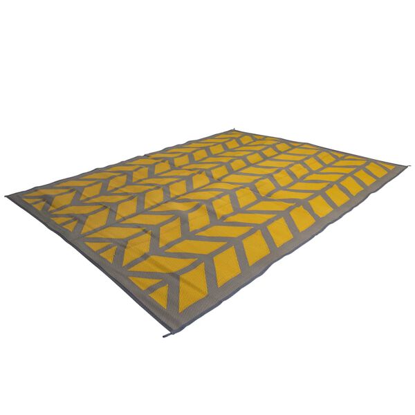 Bo-Camp Zunanja preproga Chill mat Flaxton 2,7x2 m L oker rumena