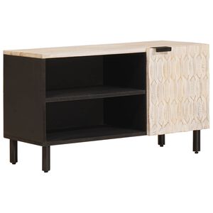 vidaXL TV omarica Bel pranje fini&scaron; 80 x 33 x 46 cm Masiven les manga