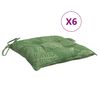 vidaXL Blazina za stol 6 kosov vzorec z listi 50x50x7 cm blago