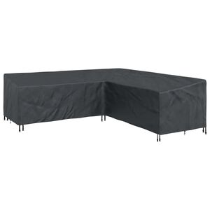 vidaXL Prevleka za pohi&scaron;tvo Črna 270 x 270 x 80 cm 210D Oxford tkanina