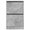 vidaXL Omarica za čevlje betonsko siva 60x34x96,5 cm inženirski les