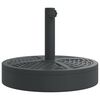 vidaXL Podstavek za senčnik velikost palice &Oslash;38/48 mm 25 kg okrogel